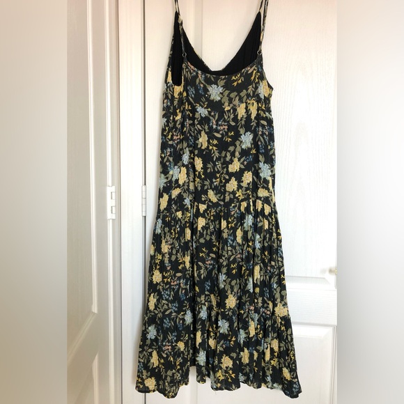 Lulu's Black and Yellow Floral Maxi Dress - Picture 4 of 4